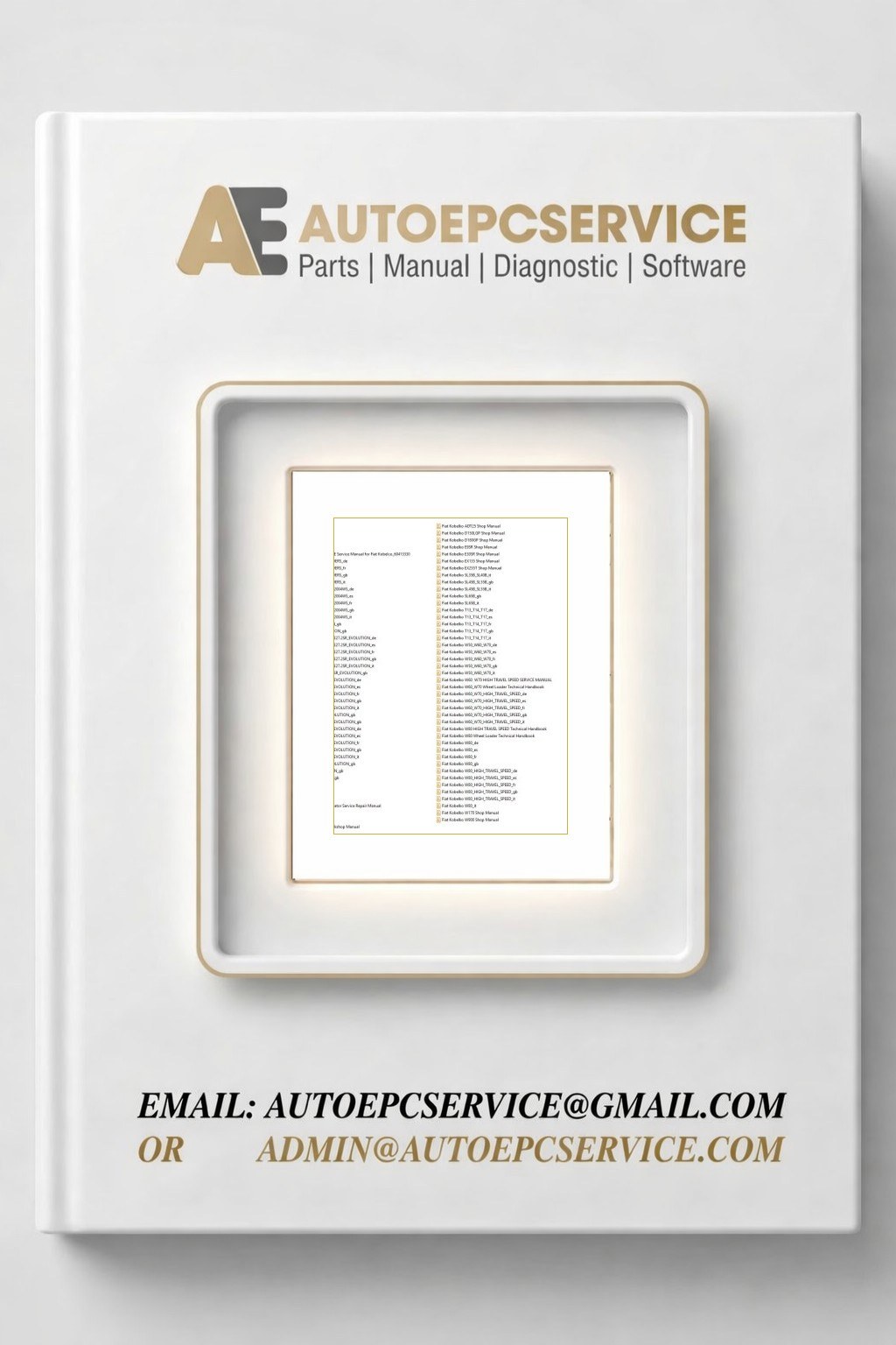 Fiat Kobelco Full Service Manual DVD1 Download