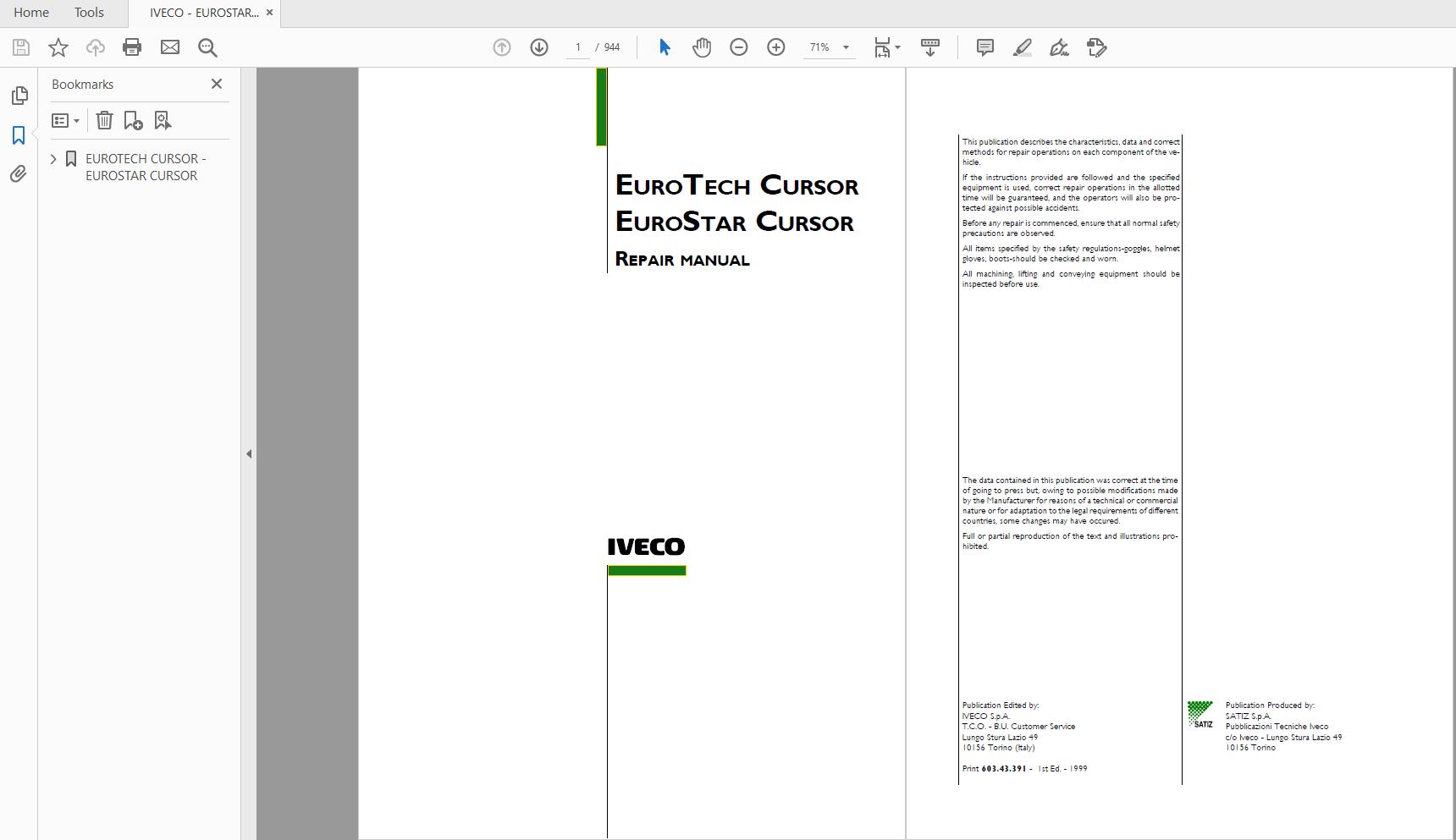 Iveco Truck Full Package Service Manual Dvd12