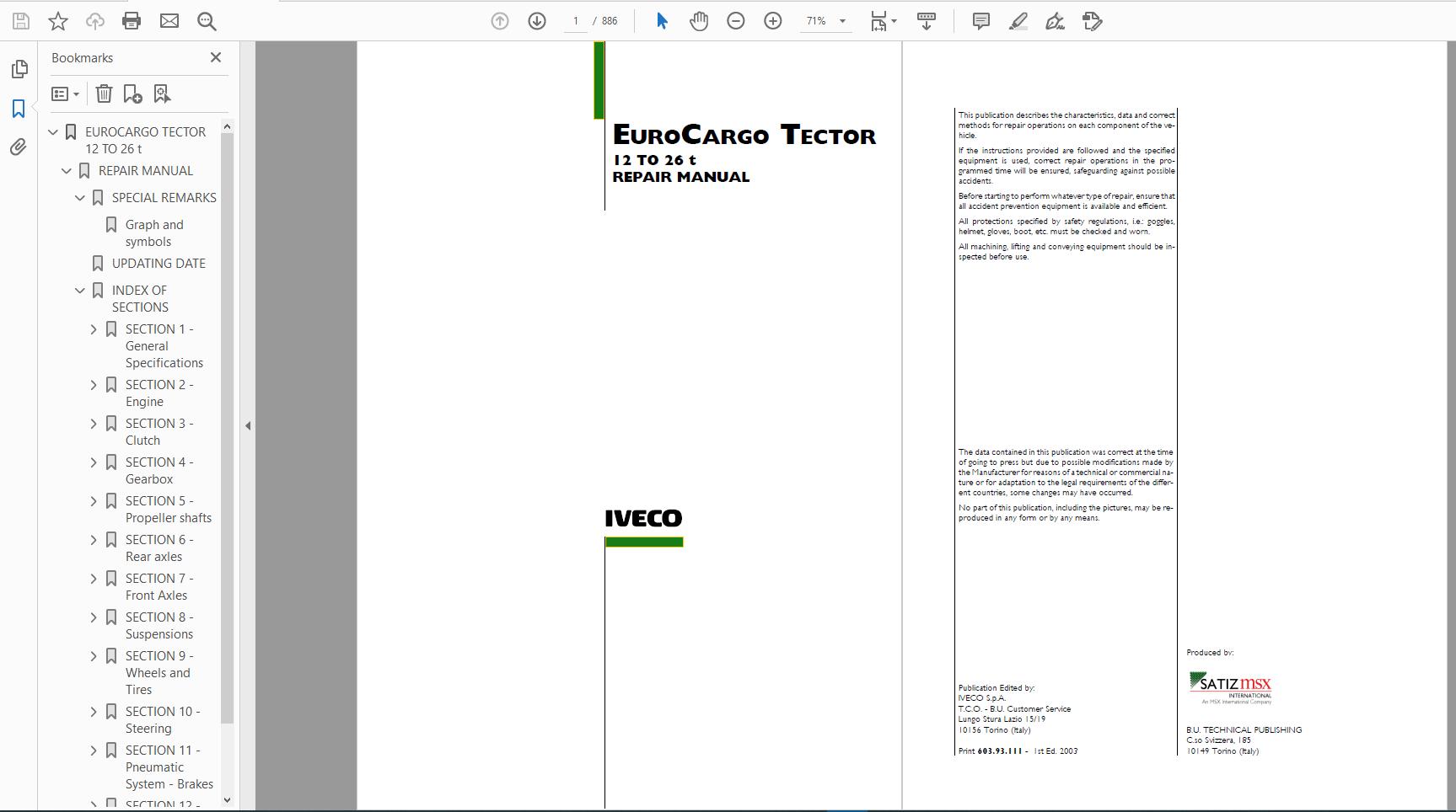 Iveco Truck Full Package Service Manual Dvd5