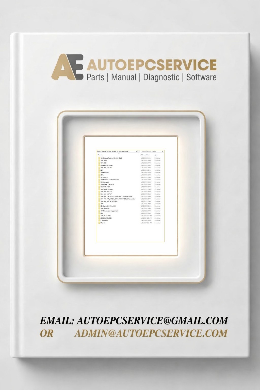 JCB Backhoe Loader Service Manual New Models Updated 2018 CD1 Download