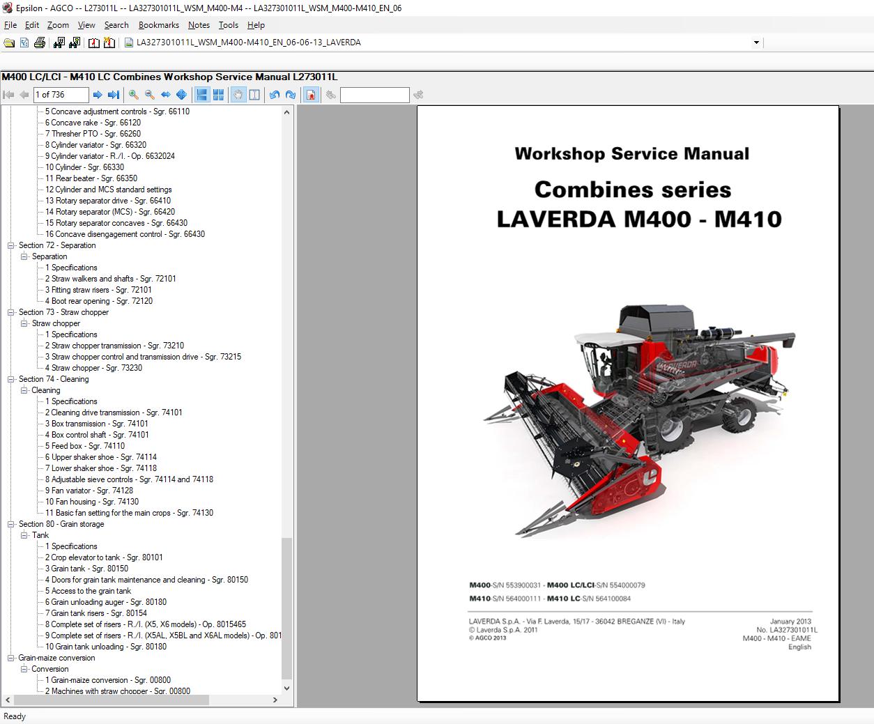 Laverda Au Ag 052019 Part Book Workshop Service Manuals3