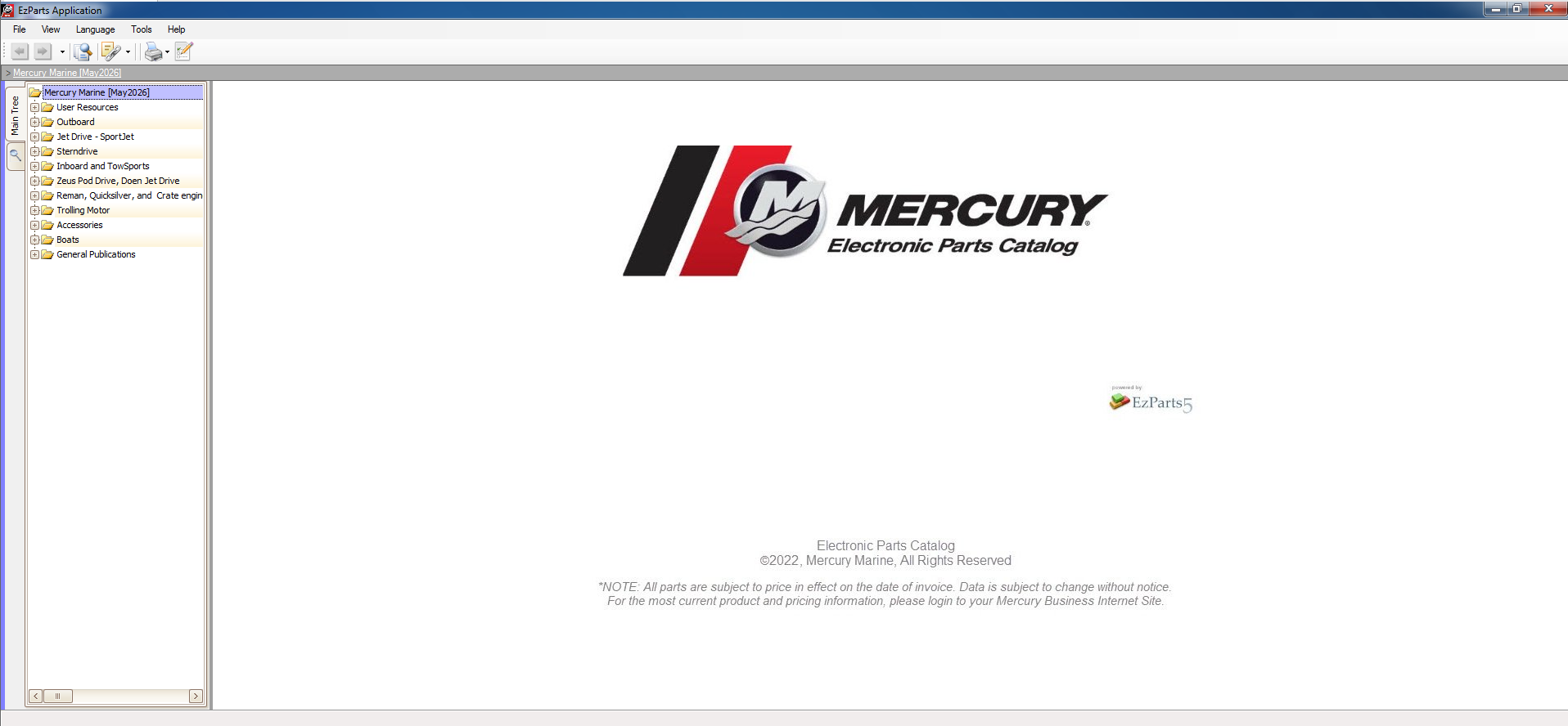 VMware Mercury EPC Marine EU NA 09.2026 EU 11.2025 Spare Parts Catalog Solution Latest Mercury Marine Eu Na Q2 2026 Electronic Parts Catalog Vmware 2